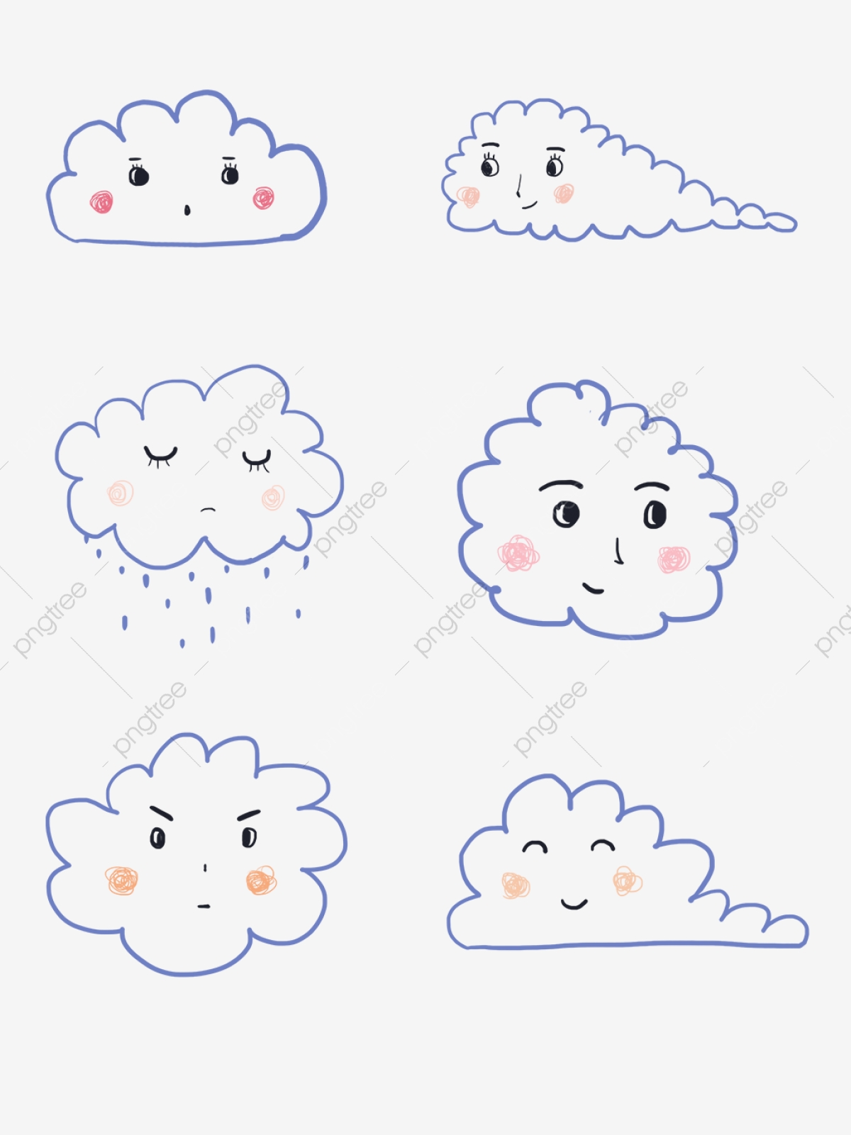 Hình vẽ mây dễ thương (tổng hợp nhiều hình đẹp nhất), Bông Gòn Như Phương